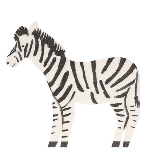 Shape-Servietten "Zebra" - 20 Stück