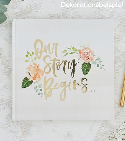 Gästebuch "Our Story Begins"