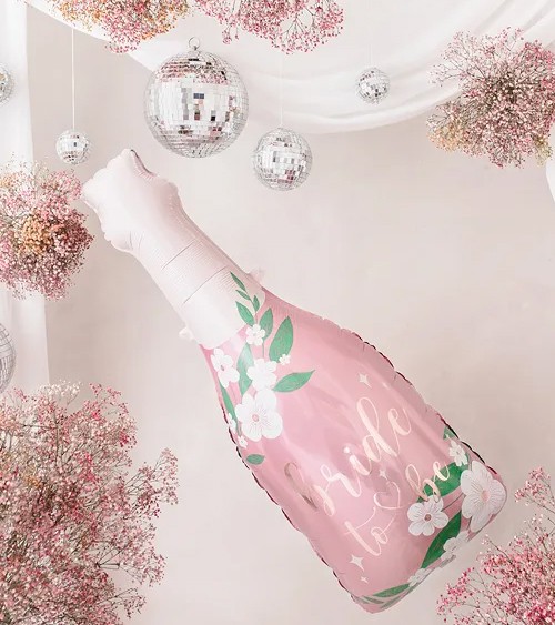 SuperShape-Folienballon "Sektflasche - Bride to Be" - 108 cm