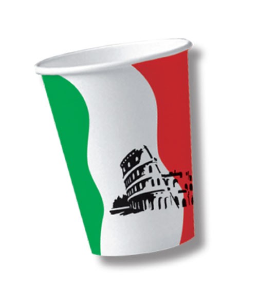 Pappbecher "Italien" - 10 Stück