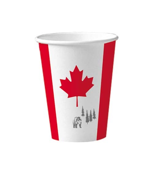 Pappbecher "Kanada" - 10 Stück