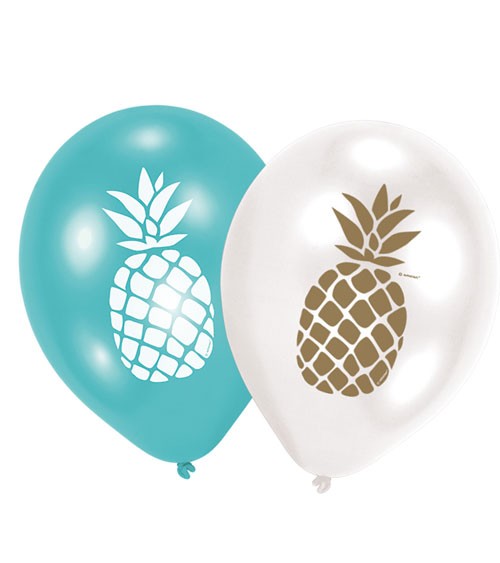 Luftballon-Set "Pineapple Vibes" - 6 Stück