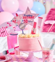 Cake-Topper-Set "Pamper Party" zum Individualisieren