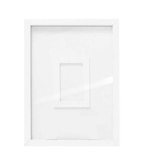 Gästebuch-Rahmen - weiß - 18 x 24 cm