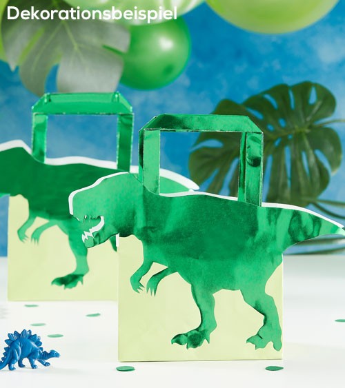 Papiertüten "Dinosaurier Party" - 5 Stück