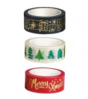 Klebeband-Set "Weihnachten" - 3-teilig