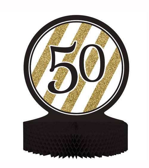 Aufsteller "Black & Gold - 50. Geburtstag"