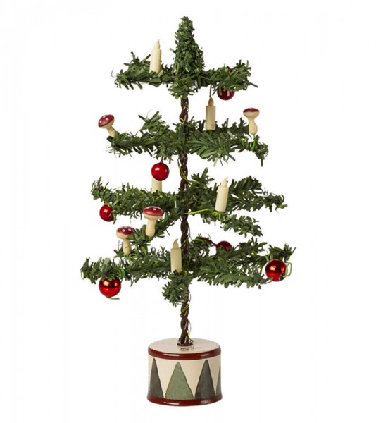 LED Weihnachtsbaum - geschmückt - 6 x 16 cm