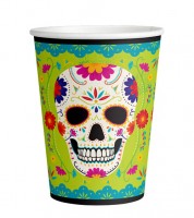 Pappbecher "Day of the Dead" - 8 Stück
