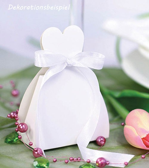 Kleine Gastgeschenkboxen "Braut" - 10 Stück