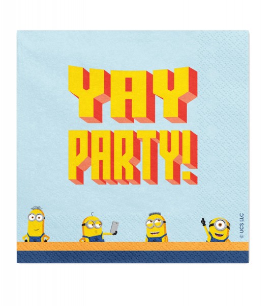 Servietten "Minions" - Yay Party! - 20 Stück