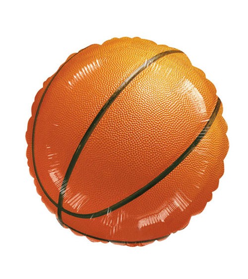 Runder Folienballon "Basketball" - 43 cm