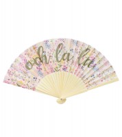 Papierfächer mit Blumenmuster "Ooh la la"