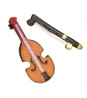 Mini Violine aus Polyresin - 3,5 cm