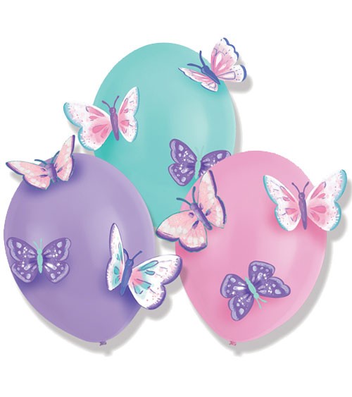 DIY Luftballon-Set mit Papier-Schmetterlingen - 3-teilig