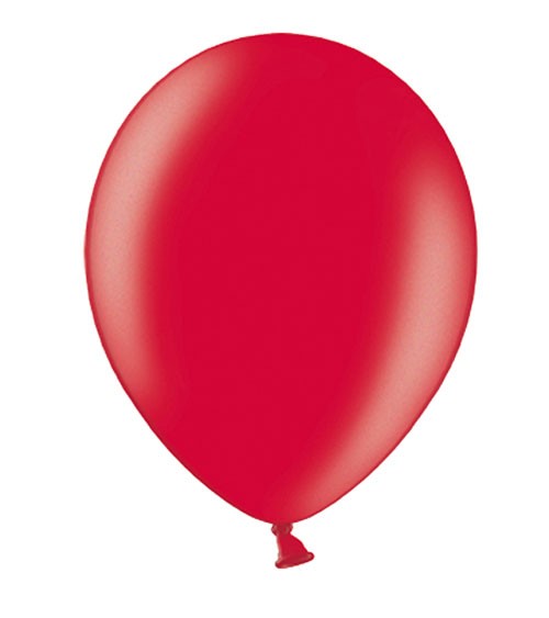 Metallic-Luftballons - rot - 10 Stück