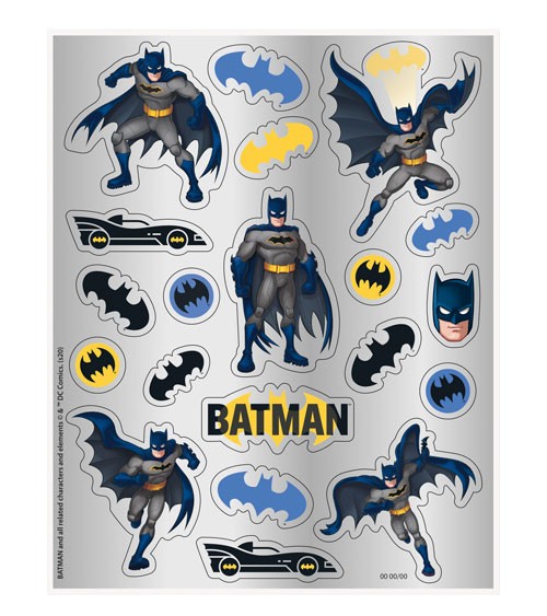 Sticker "Batman" - 4 Bögen - 80 Stück