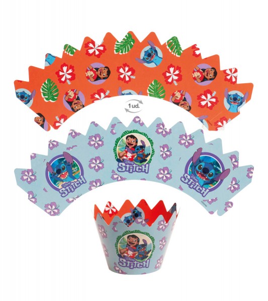 Cupcake-Deko-Set "Lilo und Stitch" - 12-teilig