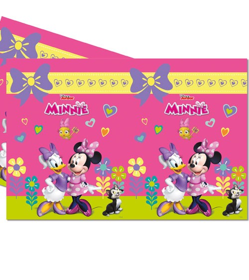 Kunststoff-Tischdecke "Minnie Happy Helpers“ - 120 x 180 cm