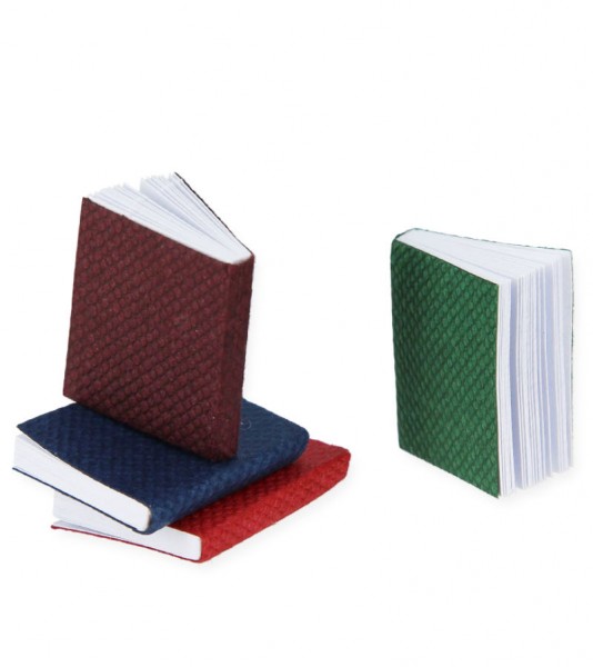 Schulhefte - bunt - 1,5 x 1,7 x 0,3 cm - 4 Stück