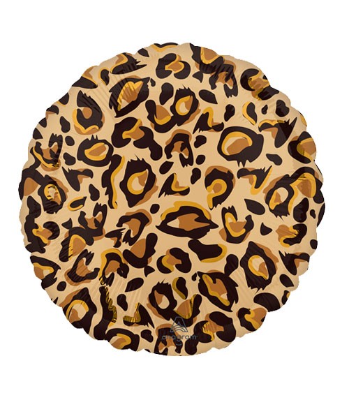 Runder Folienballon "Leopard-Print" - 43 cm