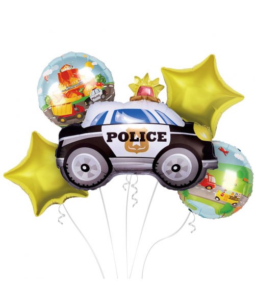 Folienballon-Set "Police" - 5-teilig