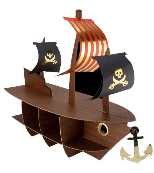 Piratenschiff-Gebäckständer - 46 x 40 x 20 cm