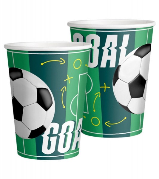 Pappbecher "Fußballfeld" - 10 Stück