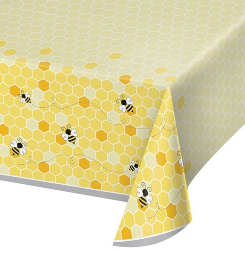 Kunststoff-Tischdecke "Kleine Biene" - 137 x 259 cm
