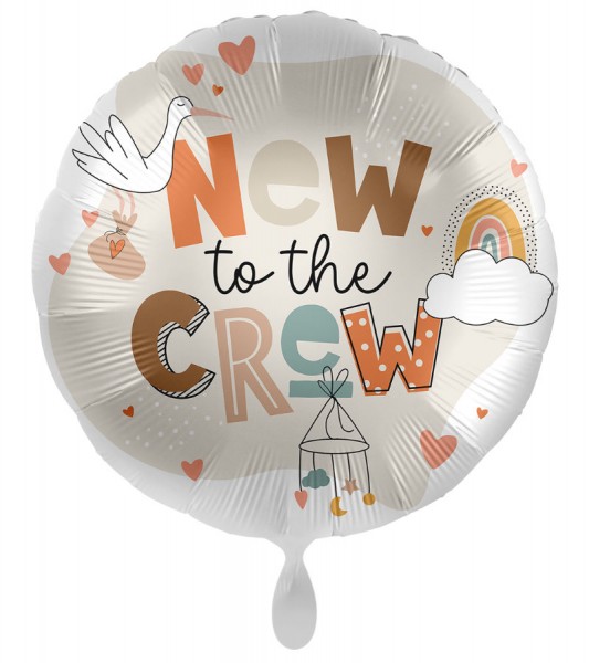 Folienballon "New to the Crew" - 43 cm
