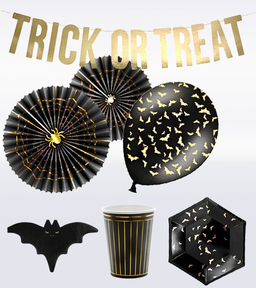 Halloween-Deko-Set "Trick or Treat" - 41-teilig