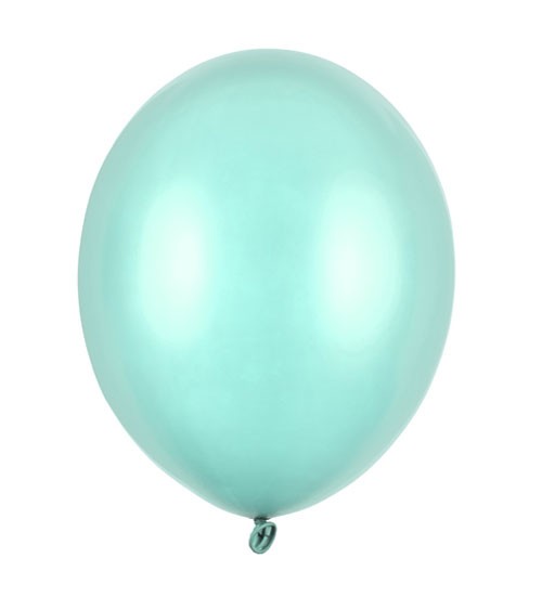 Metallic-Luftballons - mintgrün - 50 Stück