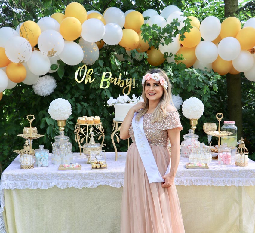 Babyparty-Dekoration soll schön aussehen und das Herz erreichen (c) miye__si