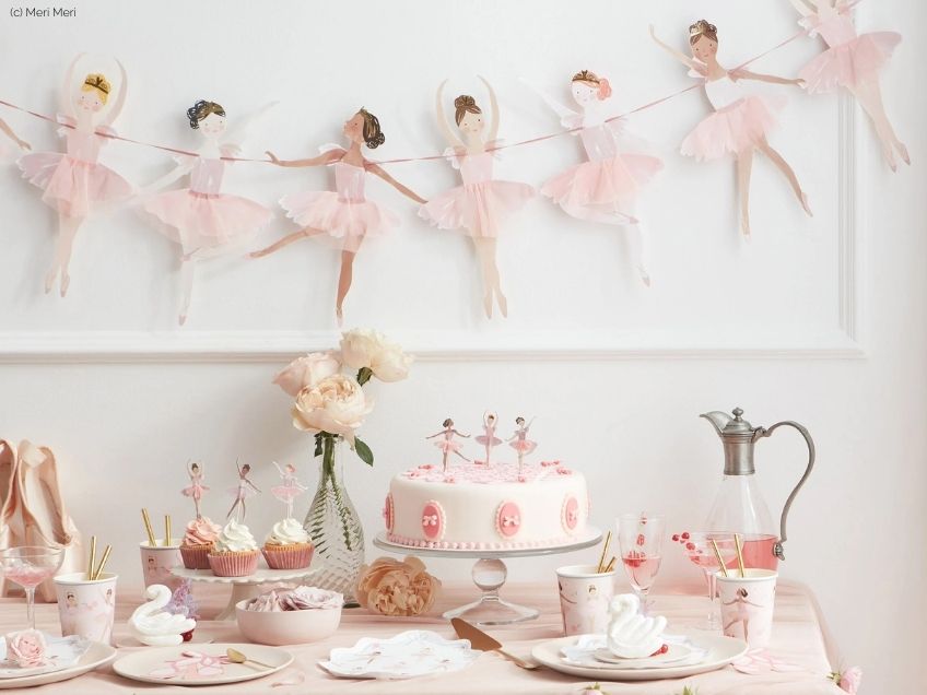 Originelle Partydeko für den Kindergeburtstag mit Ballerinas von Meri Meri