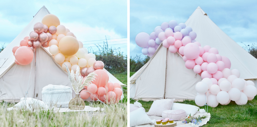 Mit Deluxe Ballongirlanden dekorierst du selbst professionell mit Luftballons