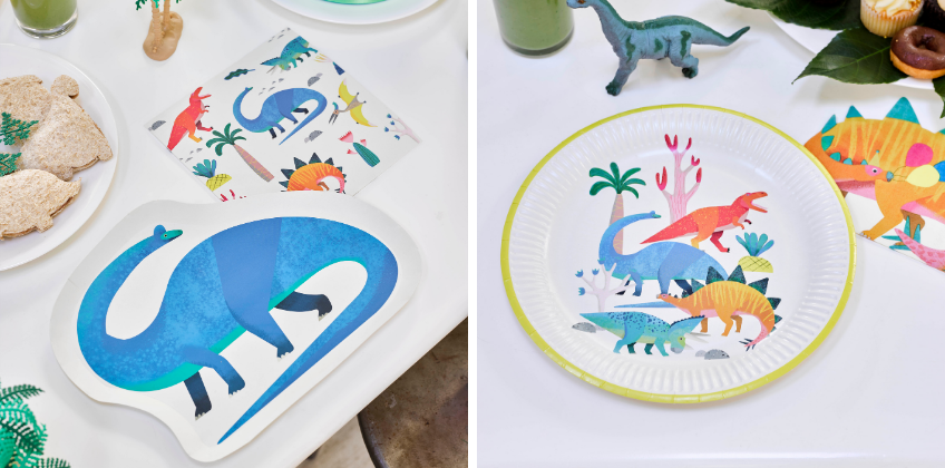 Lass die Dinos auf den Kindergeburtstag kommen - mit fröhlicher Motiv- und Shape-Deko Lass die Dinos auf den Kindergeburtstag kommen - mit fröhlicher Motiv- und Shape-Deko