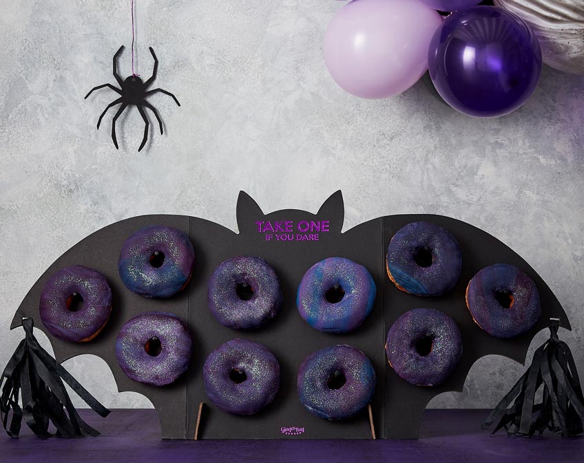 Originell - Die Donutwand-Fledermaus für Halloween