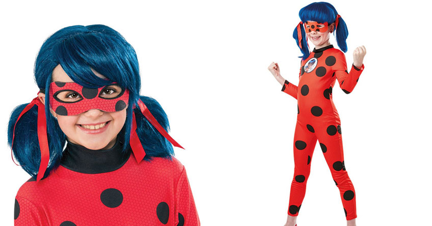 Mit dem Kinderkostüm verwandelt sich dein Kind in die Heldin Ladybug Mit dem Kinderkostüm verwandelt sich dein Kind in die Heldin Ladybug