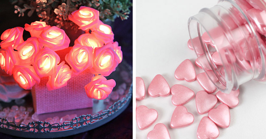 Süßigkeiten und Blumen mal anders: Als schöne LED-Rosen