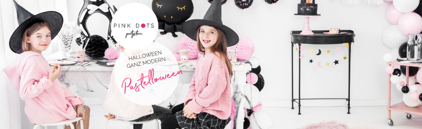 Shoppe bei Pink Dots moderne Halloween-Deko in Pastell