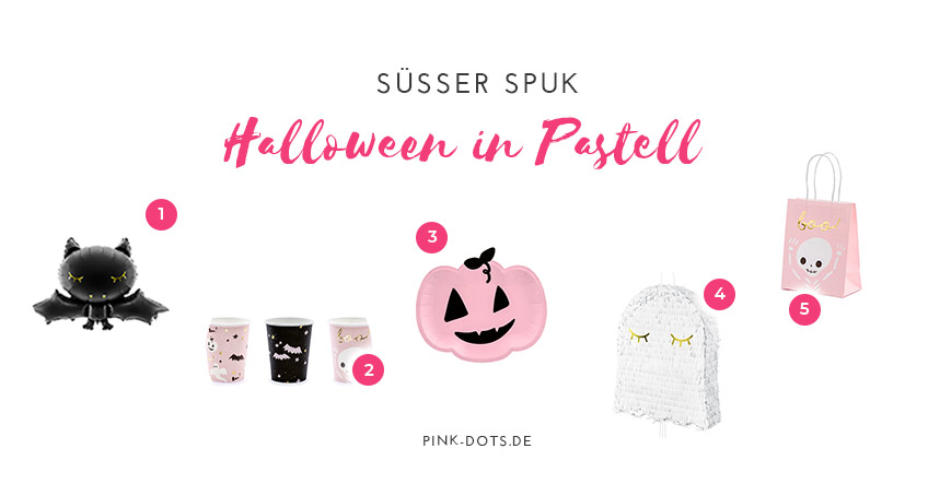 Shop den Blogger-Look zu Halloween mit süßer Deko in Pastell