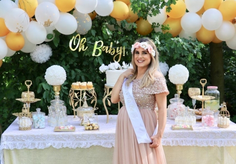 Babyparty-Dekoration soll schön aussehen und das Herz erreichen (c) miye__si