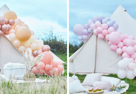 Mit Deluxe Ballongirlanden dekorierst du selbst professionell mit Luftballons
