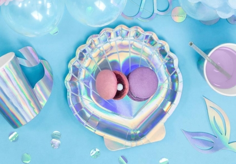 Einfach und schön - Setze zum Meerjungfrauen-Kindergeburtstag Perlen in Macarons ein 