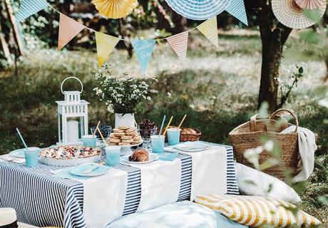 Tolles Sommermotto - ein Picknick mit Freunden und unserer grandiosen Deko